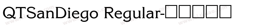 QTSanDiego Regular字体转换